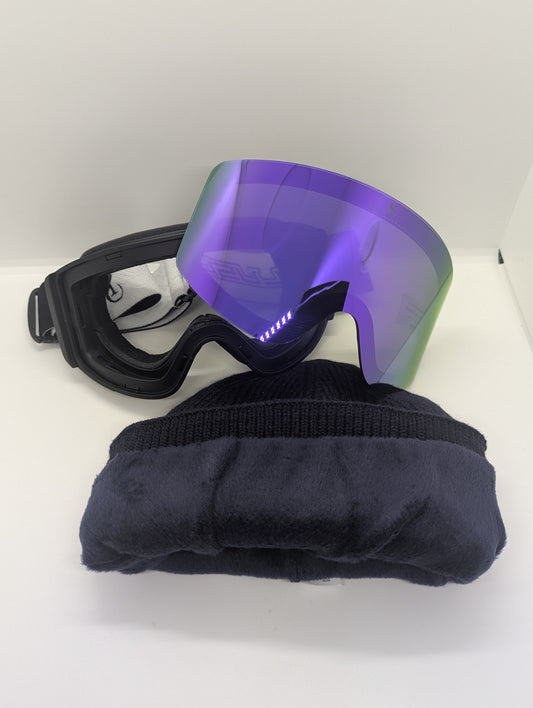 Pack hiver Masque aimanté violet + bonnet RS offert 🎁