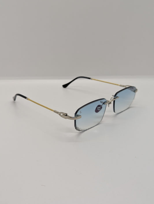 Cali Gold 18K Diamond Cut Bicolore 4 saison Blue