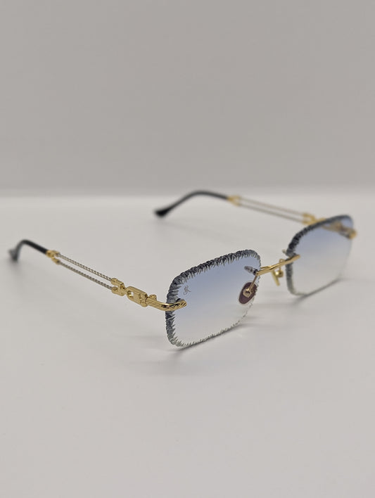 Revolux' Gold 18K Photochromique Blue/Dark Diamond Cut Ice💎🇫🇷