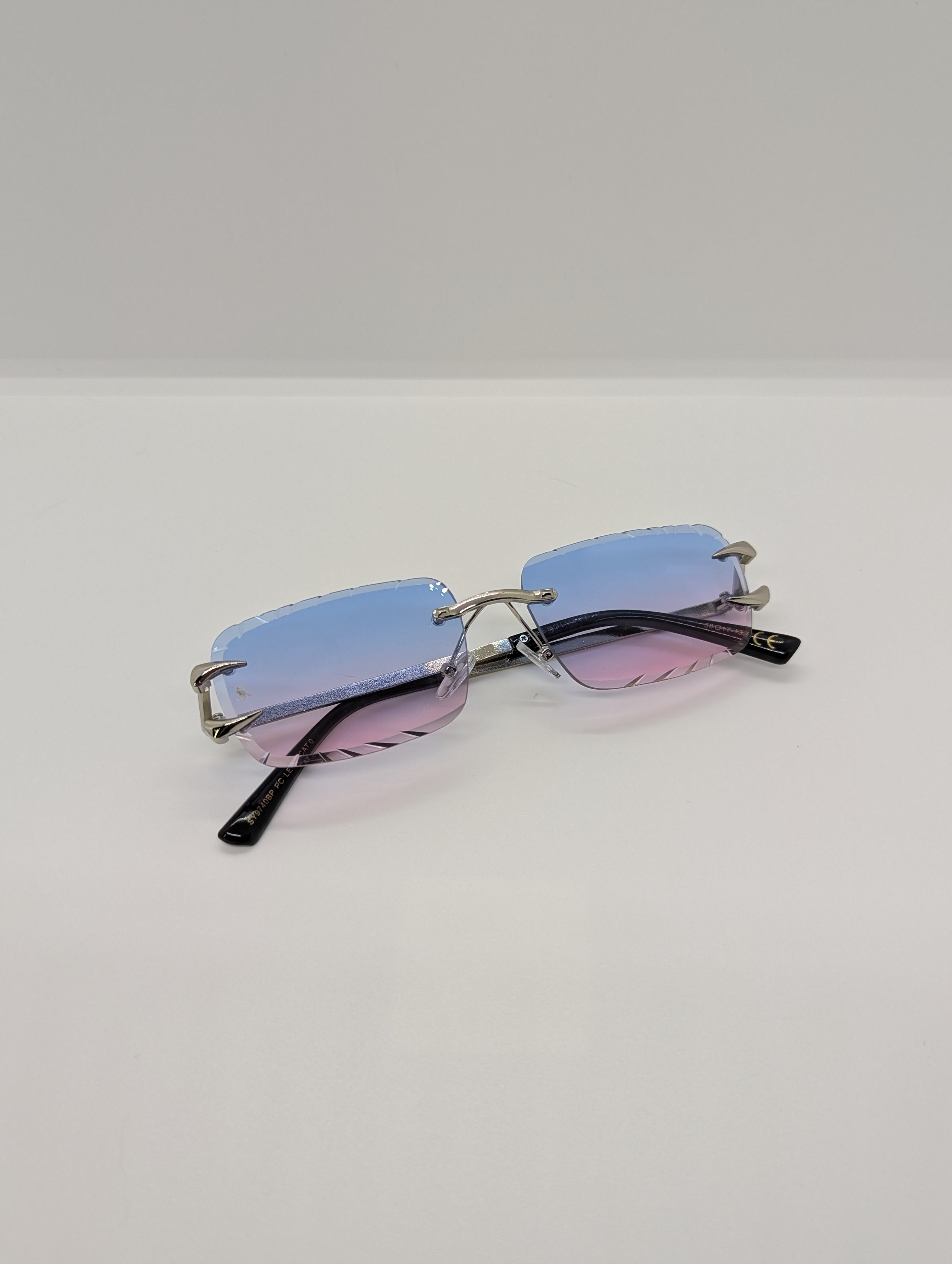 Diamond Silver Blue Pink