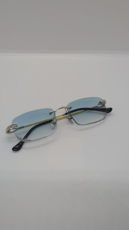 Cali Gold 18K Photochromique Blue/Dark Diamond Cut Ice💎🇫🇷