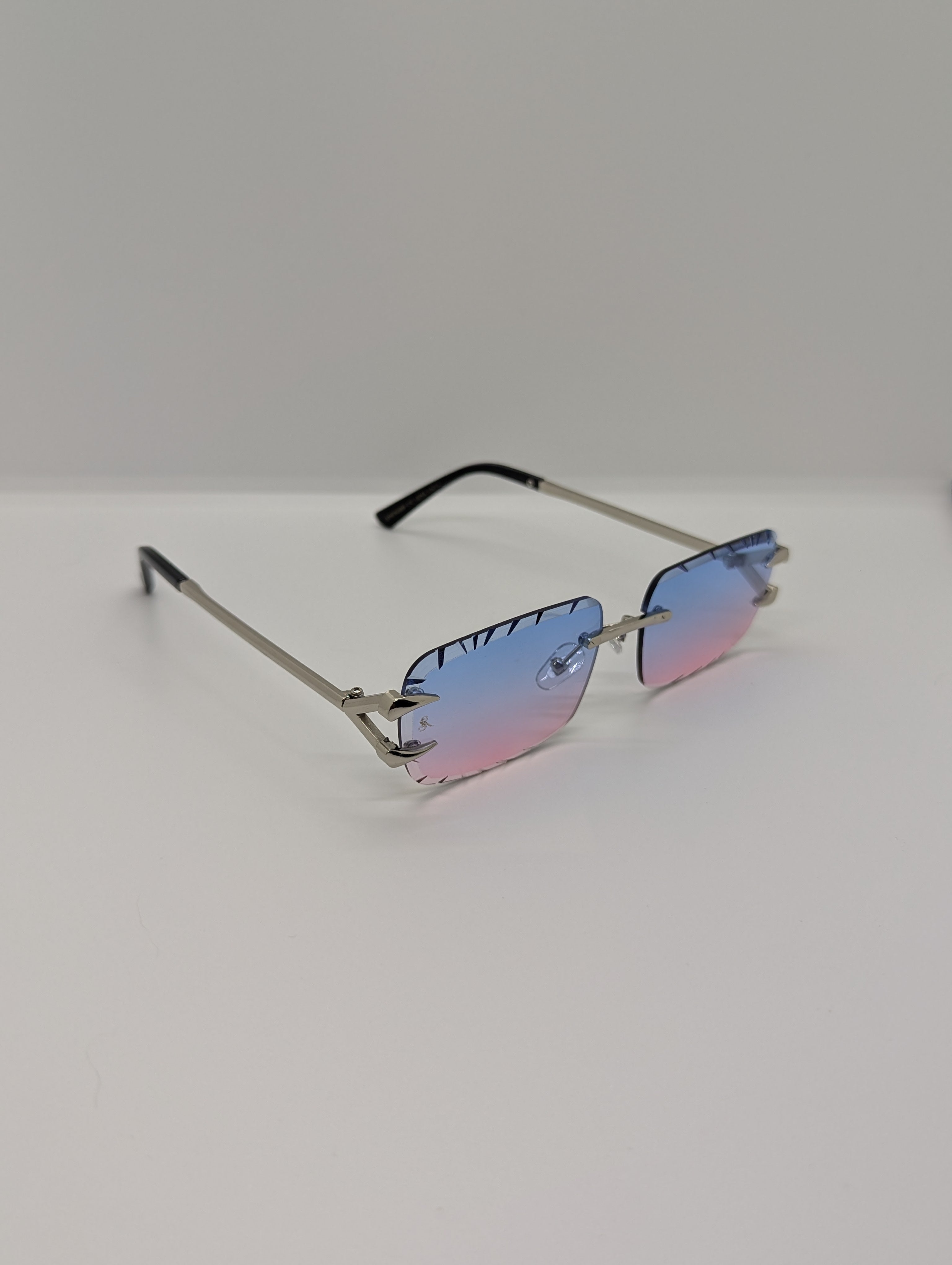 Diamond Silver Blue Pink