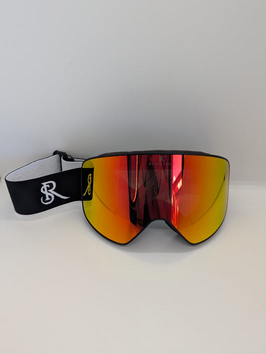 Masque haute vision 2025 Red Orange / Yellow Gold