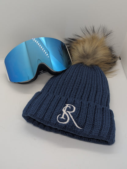 Pack hiver Masque aimanté bleu + bonnet RS offert 🎁