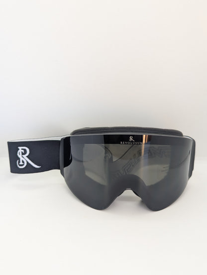 Masque haute vision aimanté + clips 2025 Full Black