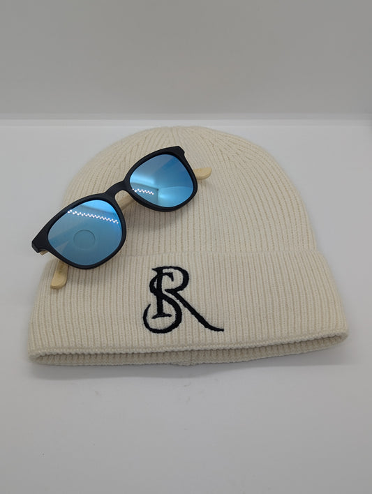 Packs exclusifs Bonnet ⚪ + Lunettes RS polarisé branches bambou