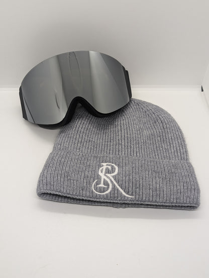 Pack hiver Masque aimanté Gris + bonnet RS offert 🎁
