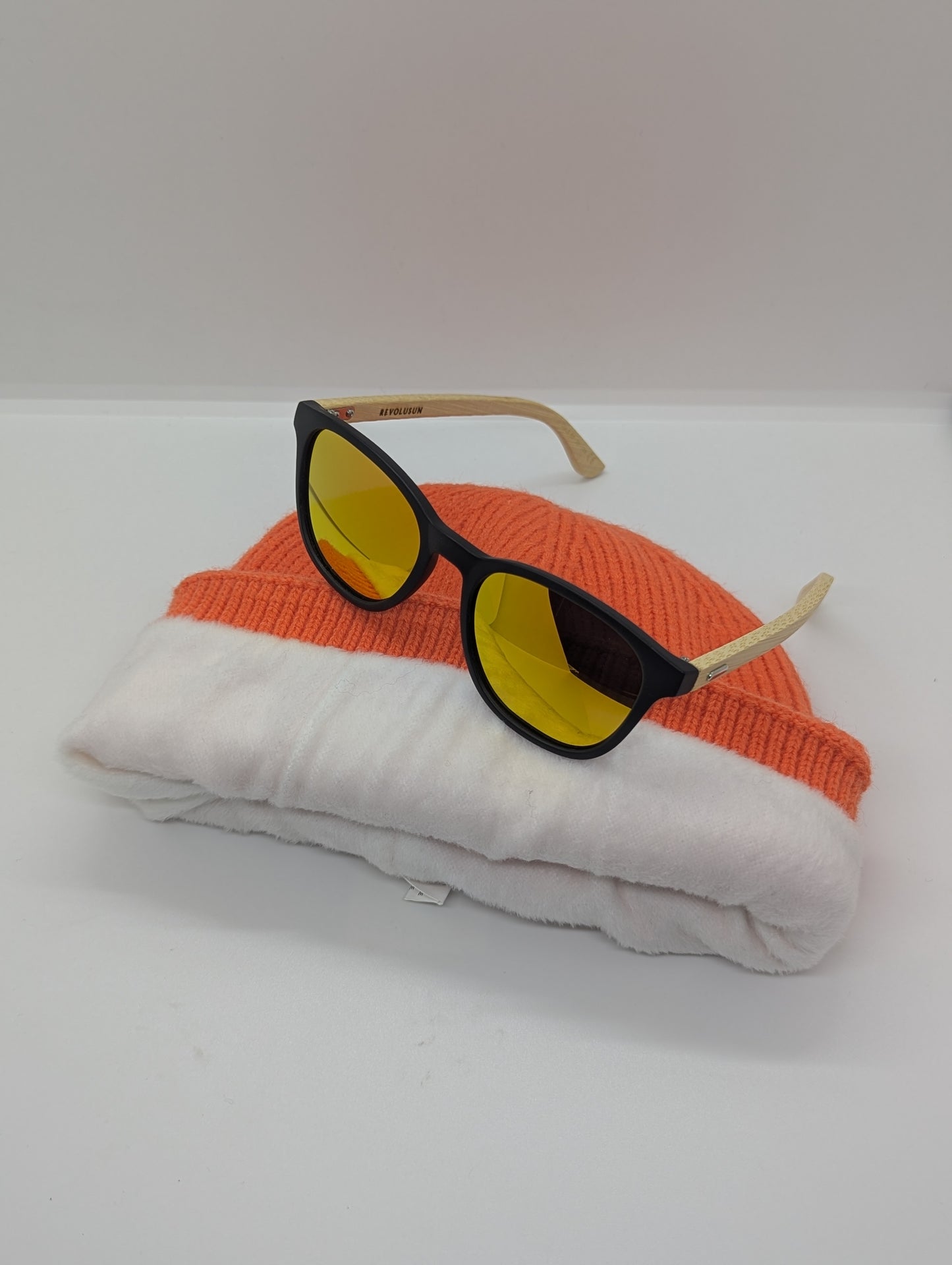 Packs exclusifs Bonnet 🟠 + Lunettes RS polarisé branches bambou