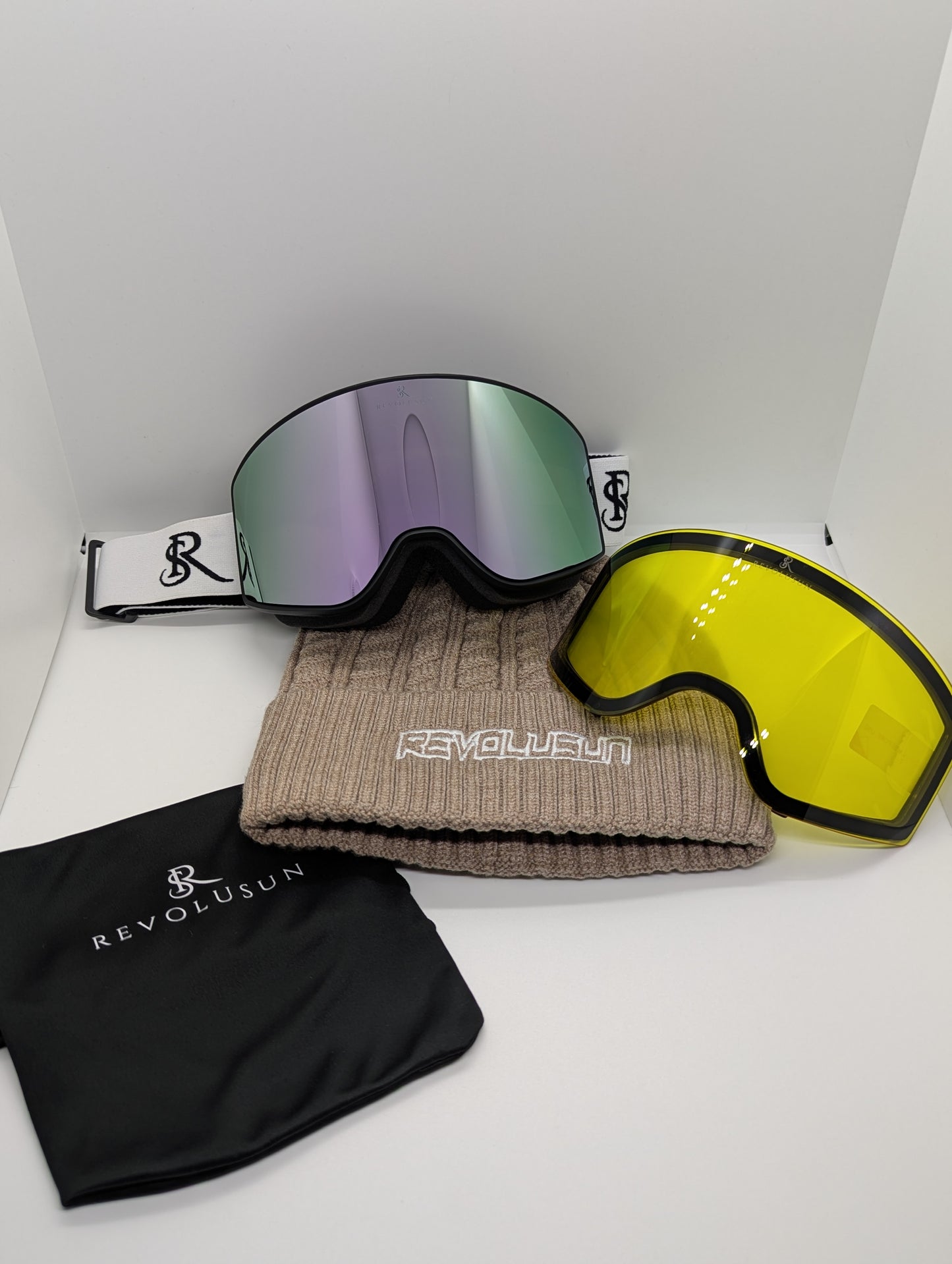 Pack unique édition limitée masque haute vision clips 2025 + 2ème lentille + boîte + bonnet