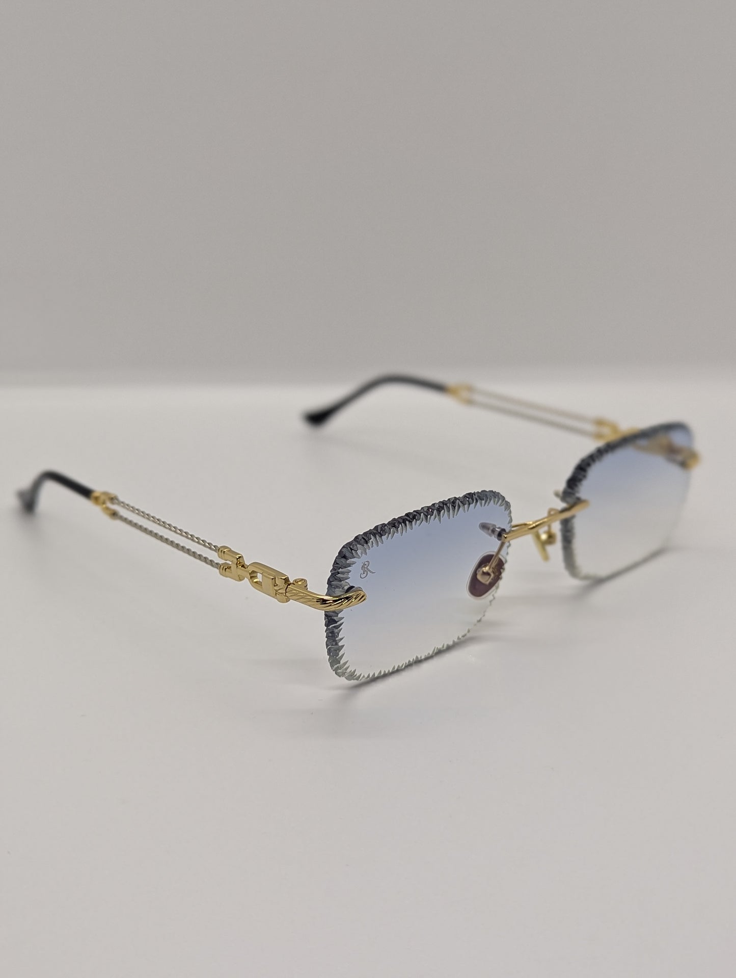 Revolux' Gold 18K Photochromique Blue/Dark Diamond Cut Ice💎🇫🇷