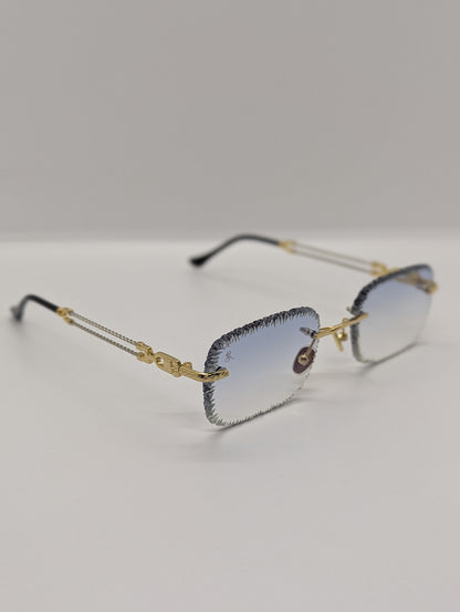 Revolux' Gold 18K Photochromique Blue/Dark Diamond Cut Ice💎🇫🇷