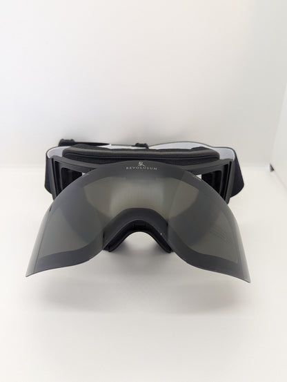 Masque haute vision aimanté + clips 2025 Full Black