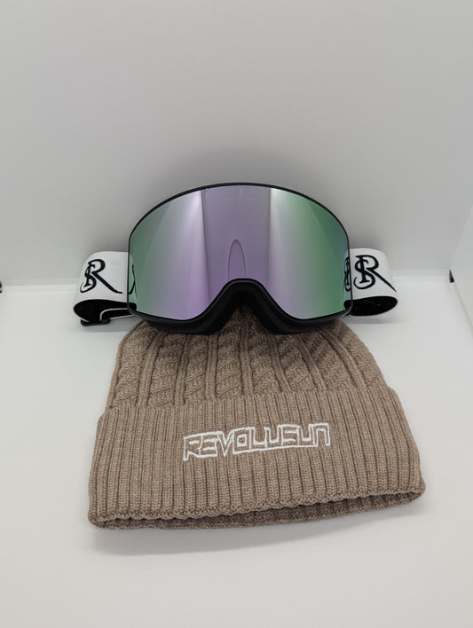 Pack unique édition limitée masque haute vision clips 2025 + 2ème lentille + boîte + bonnet