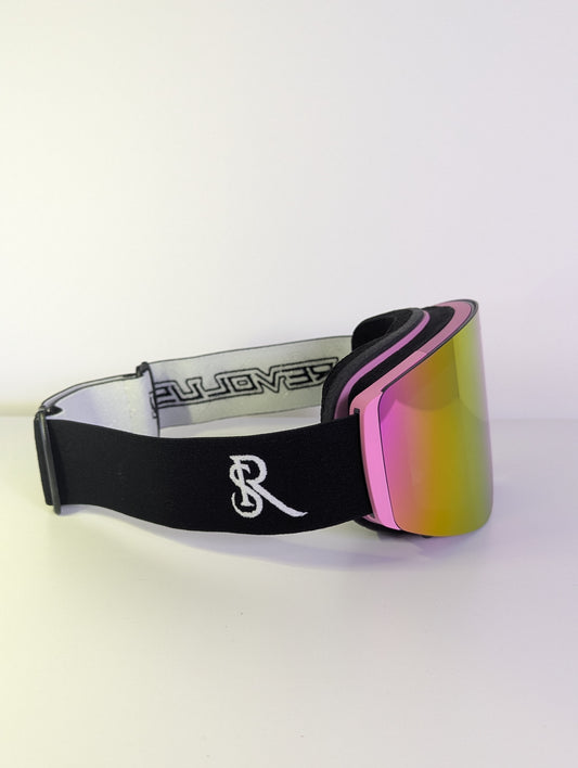 Masque de ski aimanté Rose / Pink & Gold