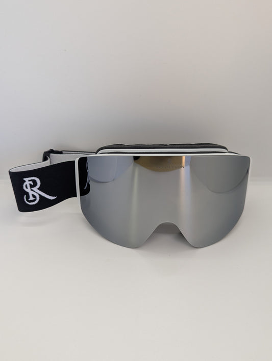 Masque haute vision aimanté whithe / Silver