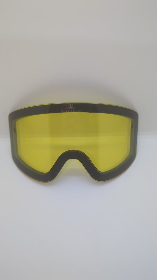 Lentille jaune de rechange pour le mauvais temps aimanté