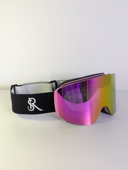 Masque haute vision aimanté Rose / Pink & Gold