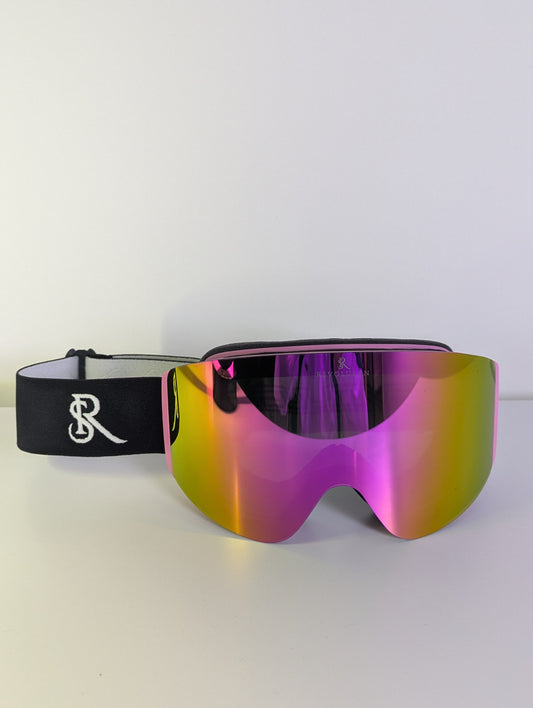Masque de ski aimanté Rose / Pink & Gold
