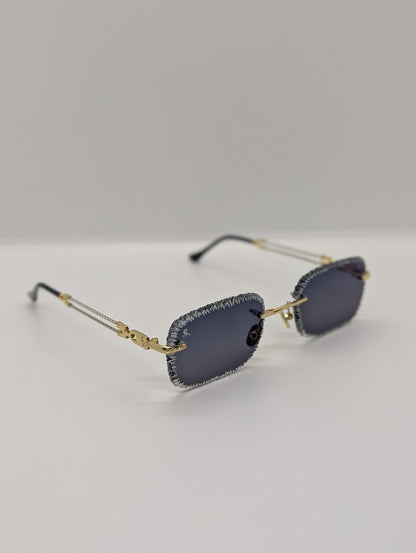 Revolux' Gold 18K Photochromique Blue/Dark Diamond Cut Ice💎🇫🇷